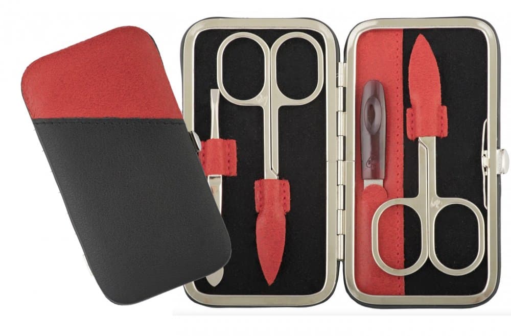 Elegantní manikúra ALENA černá/červená 230401-450
