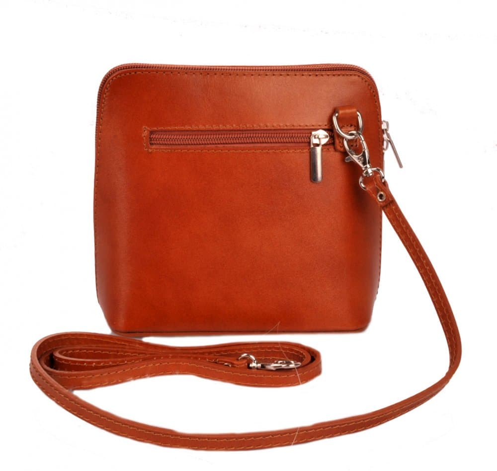 Giglio Leather malá dámská kožená kabelka 133 přírodní hnědá - camel - náhled 4