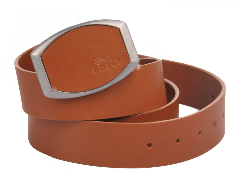 Kožený pásek hnědý 039-72 110 cm - náhled 3
