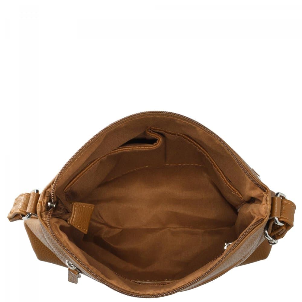 Dámská crossbody kabelka Enrico Benetti Sarah 66715-005 hnědá cognac - náhled 5