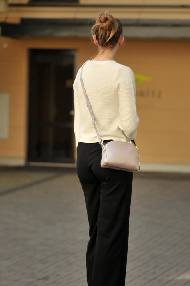 MaxFly, Malá kožená crossbody kabelka 5684 hnědá taupe - náhled 4