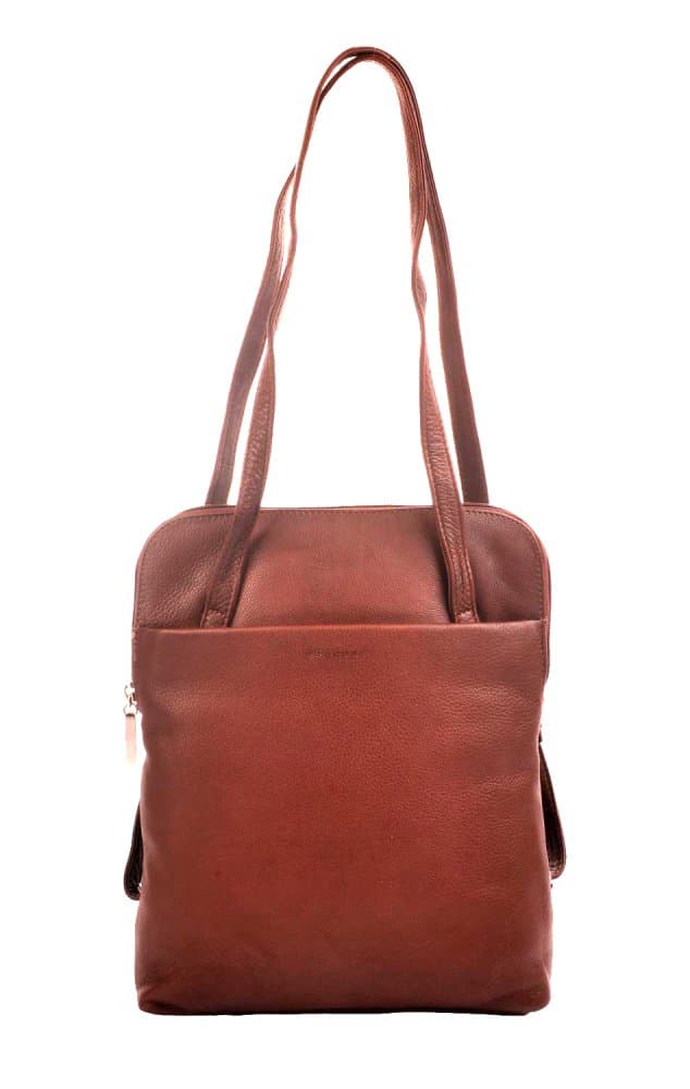 Dámský kožený batoh Estelle ET-0210 světle hnědý