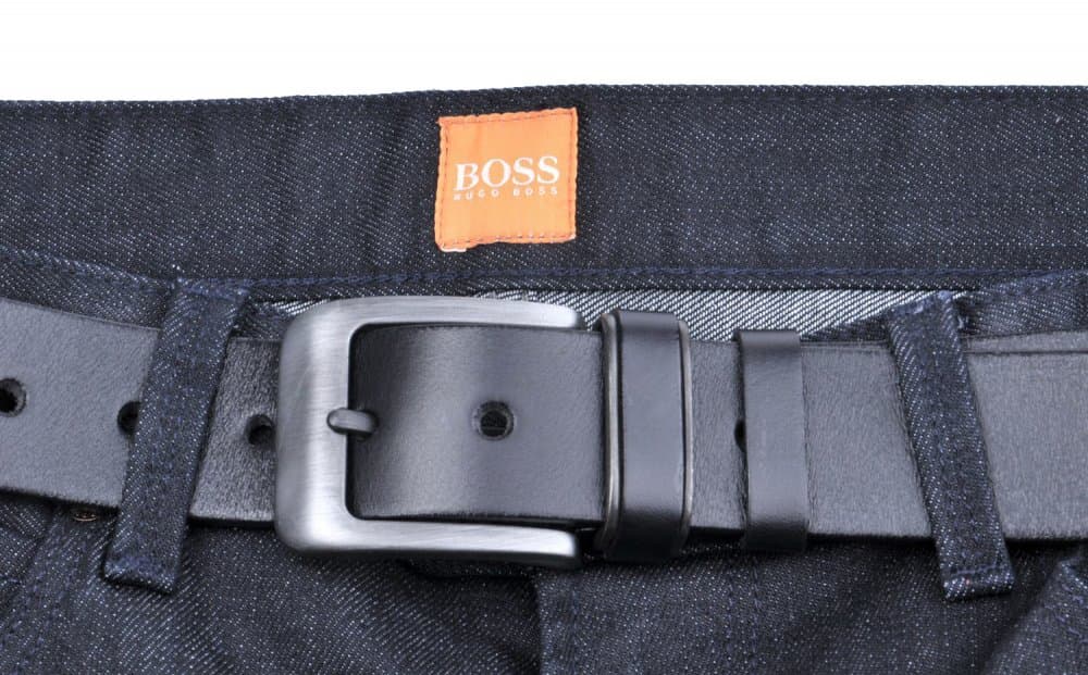 Penny Belts Pánský kožený opasek 2-PR1-60 černý 100 cm - náhled 2