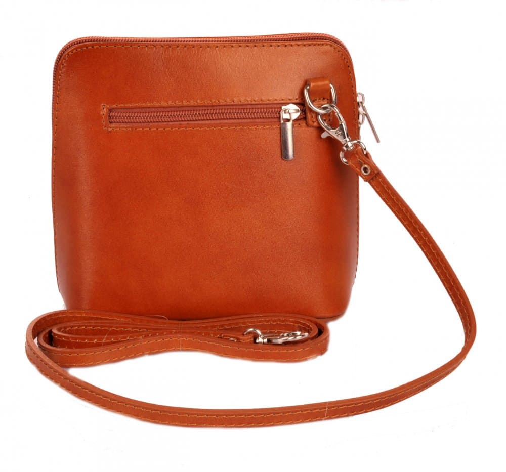Giglio Leather malá dámská kožená kabelka 133 přírodní hnědá - camel - náhled 5