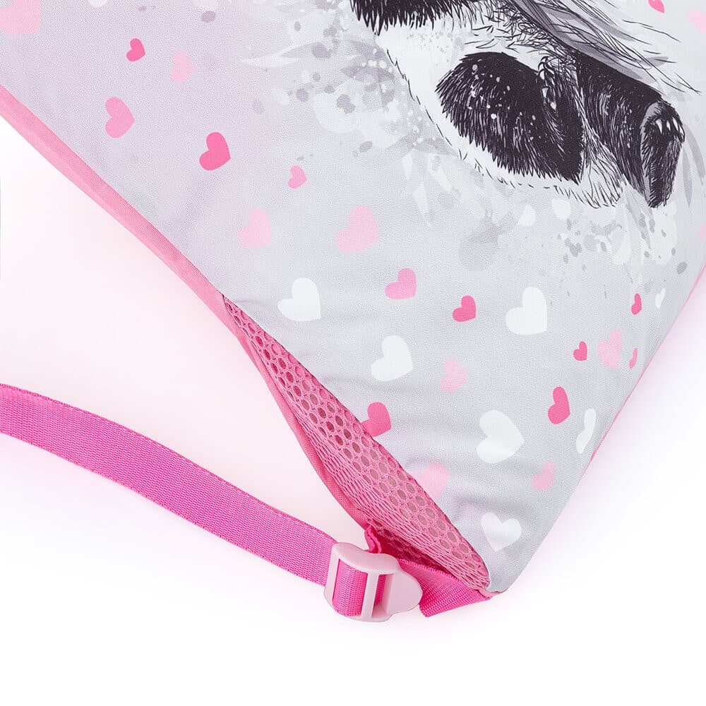 Dívčí školní sáček na přezůvky a tělocvik PANDA SHOES BETA 22 B - náhled 3
