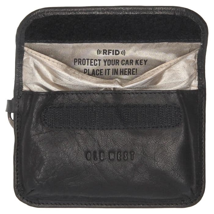 Kožená klíčenka RFID 18086-001 černá - náhled 3
