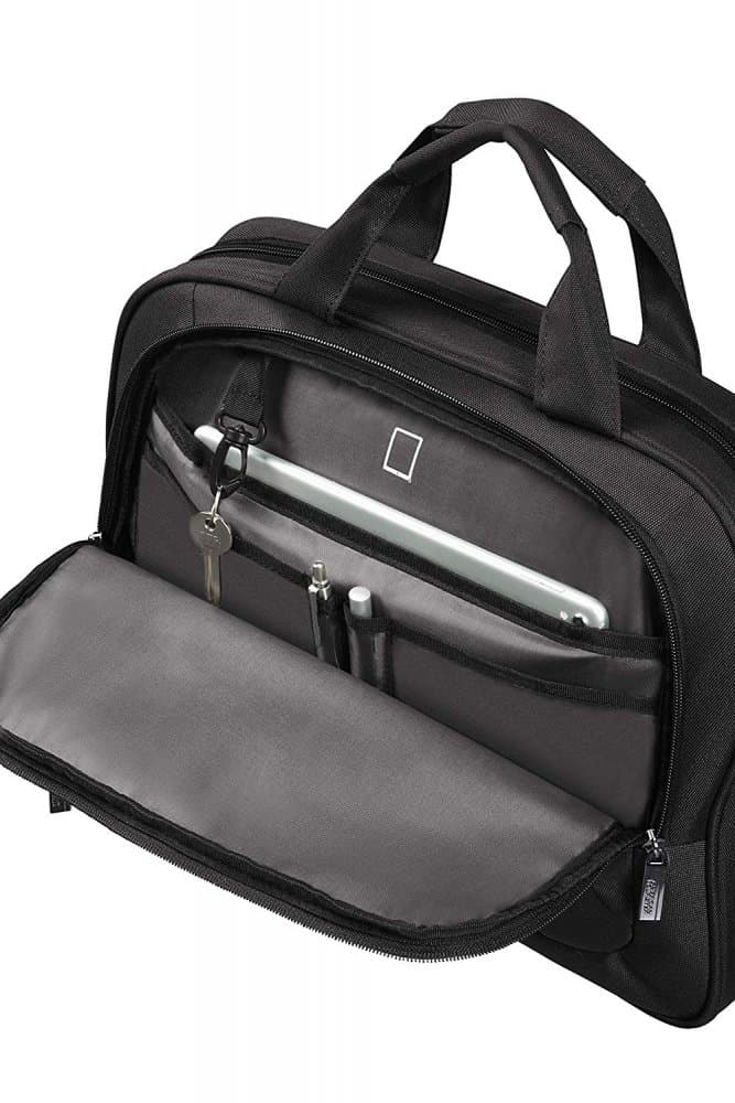 American Tourister AT WORK LAPTOP BAG 13.3"-14.1" Black/Orange - náhled 3