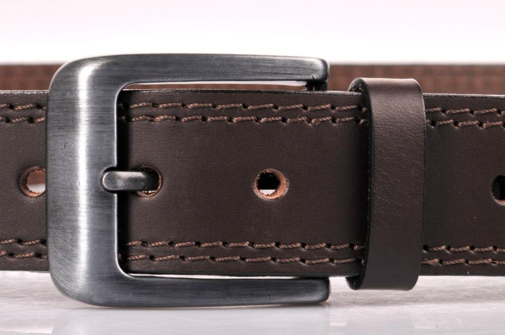Penny Belts kožený pánský opasek 02-2-40 hnědý 100 cm - náhled 3