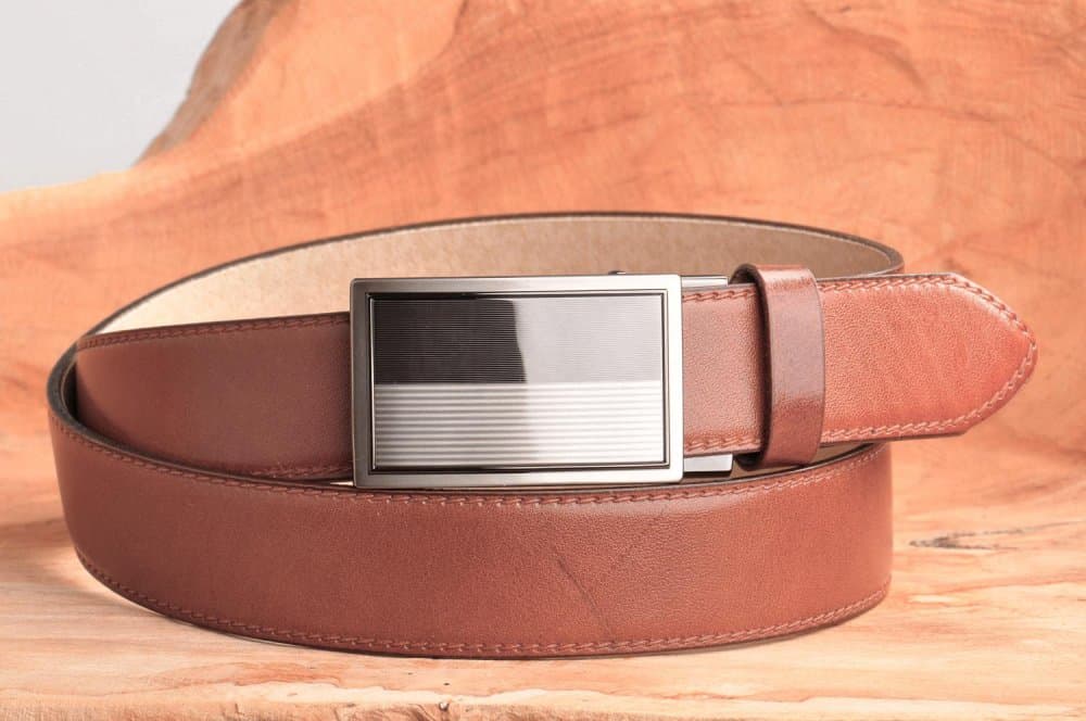 Pánský kožený opasek s automatickou přezkou Penny Belts AUTOMAT 35-020-A3-48 90 cm - náhled 3