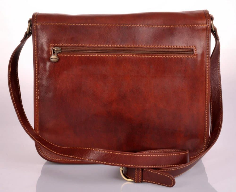 Giglio leather Kožená taška přes rameno Il Giglio 1938 hnědá - náhled 5