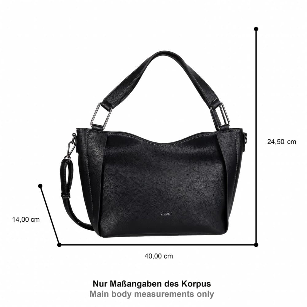 Velká kabelka Gabor Brianne Shopper 12083 černá - náhled 4