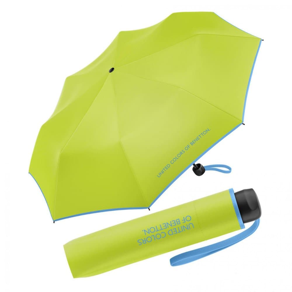Dámský skládací deštník Benetton Super Mini acid lime 56281 - náhled 1