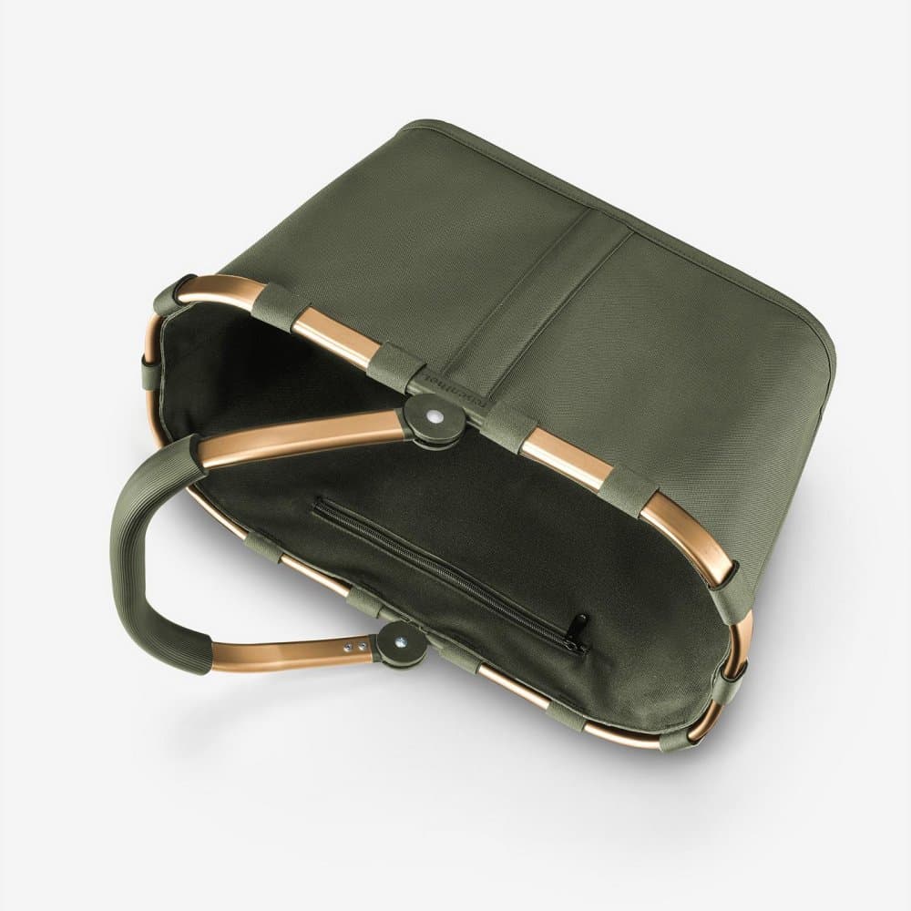 Reisenthel Carrybag Urban Forest Gold – moderní nákupní košík zelený BK5054 - náhled 4