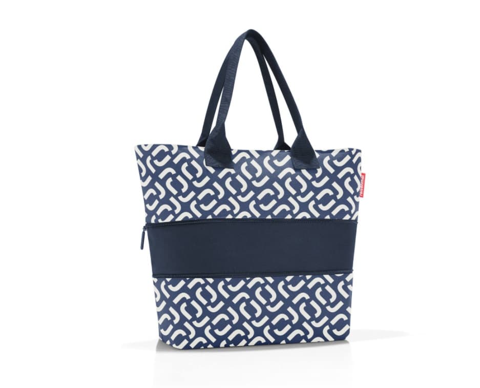 Elegantní nákupní kabelka na zip Reisenthel shopper e1 signature navy RJ4073 - náhled 3