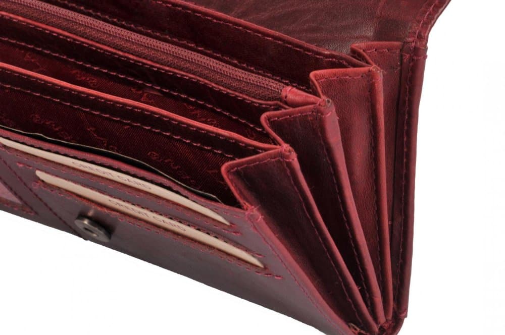 Dámská kožená peněženka Lagen 6011/T W.Red/Black - náhled 5