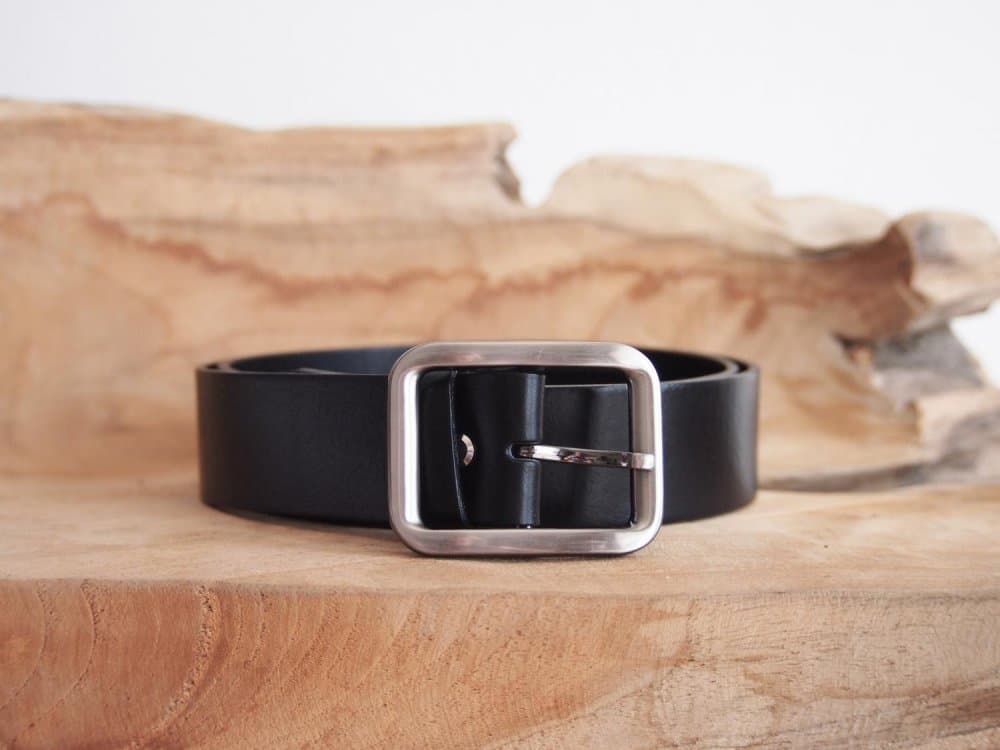 Penny Belts kožený pásek 4163 černý 100 cm - náhled 3