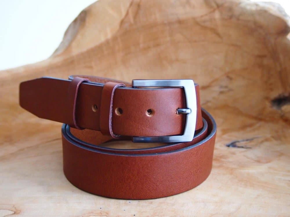Penny Belts Pánský kožený opasek EXKLUZIV 25-R-48 světle hnědý 105 cm - náhled 2