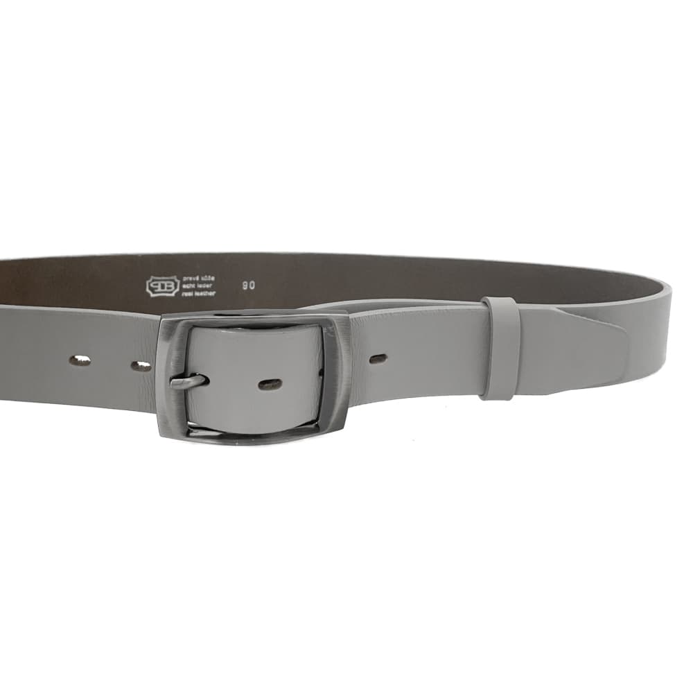 Penny Belts Kožený dámský pásek 4451 světle šedý