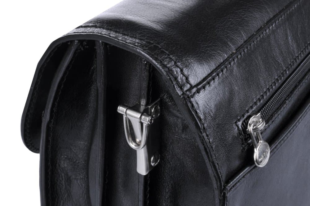 Giglio leather kožená aktovka 1050 černá stříbrné kování - náhled 5