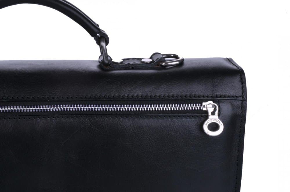 Giglio leather Pánská kožená aktovka IL Giglio 902 černá - náhled 3