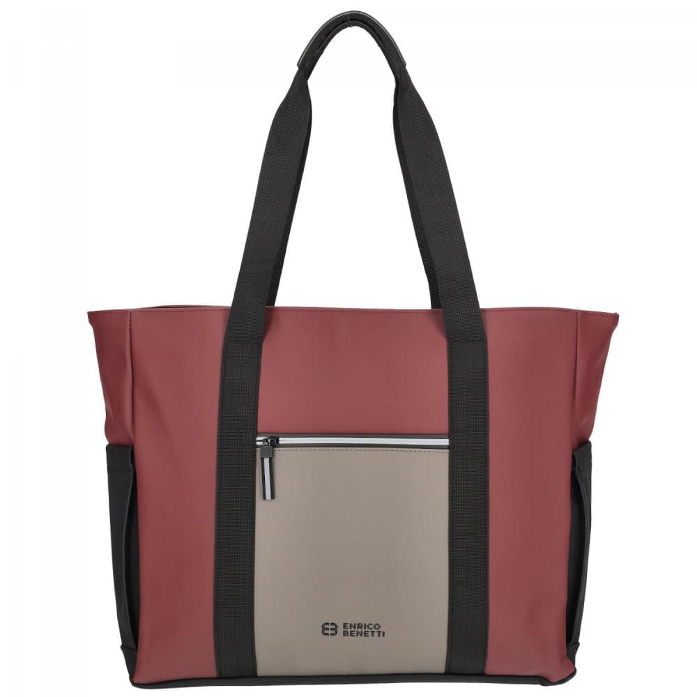 Shopper taška Enrico Benetti Bergen 56008-669 Taupe-burgundy - náhled 2