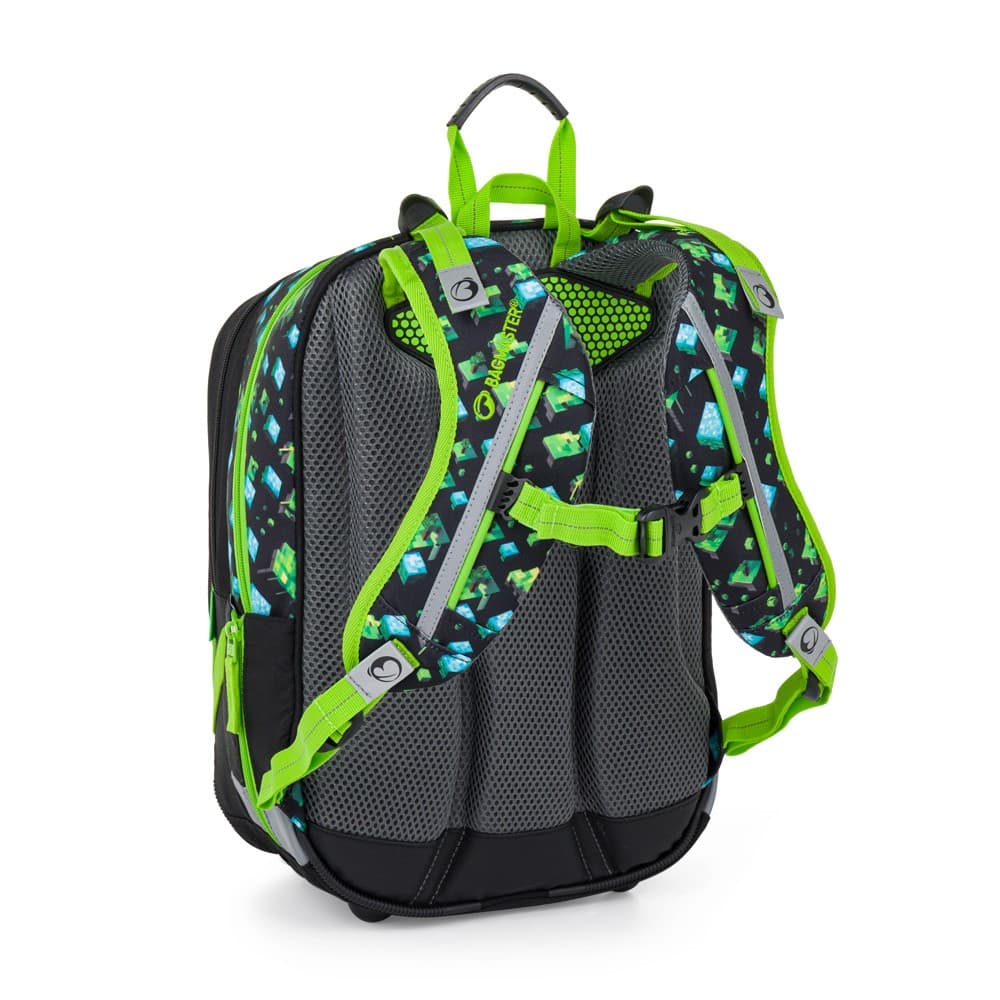 Bagmaster Malý školní set pro prvňáčky – země kostiček ALFA 26 B ( batoh + penál + sáček na tělocvik) - náhled 4
