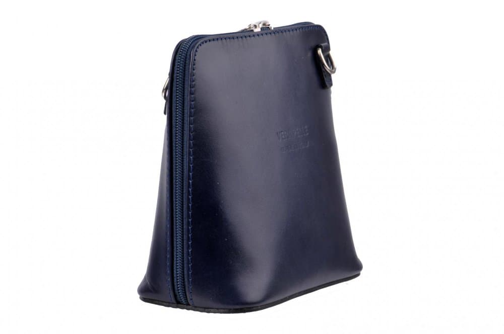 Giglio leather malá dámská kožená kabelka 133 tmavě modrá - náhled 3