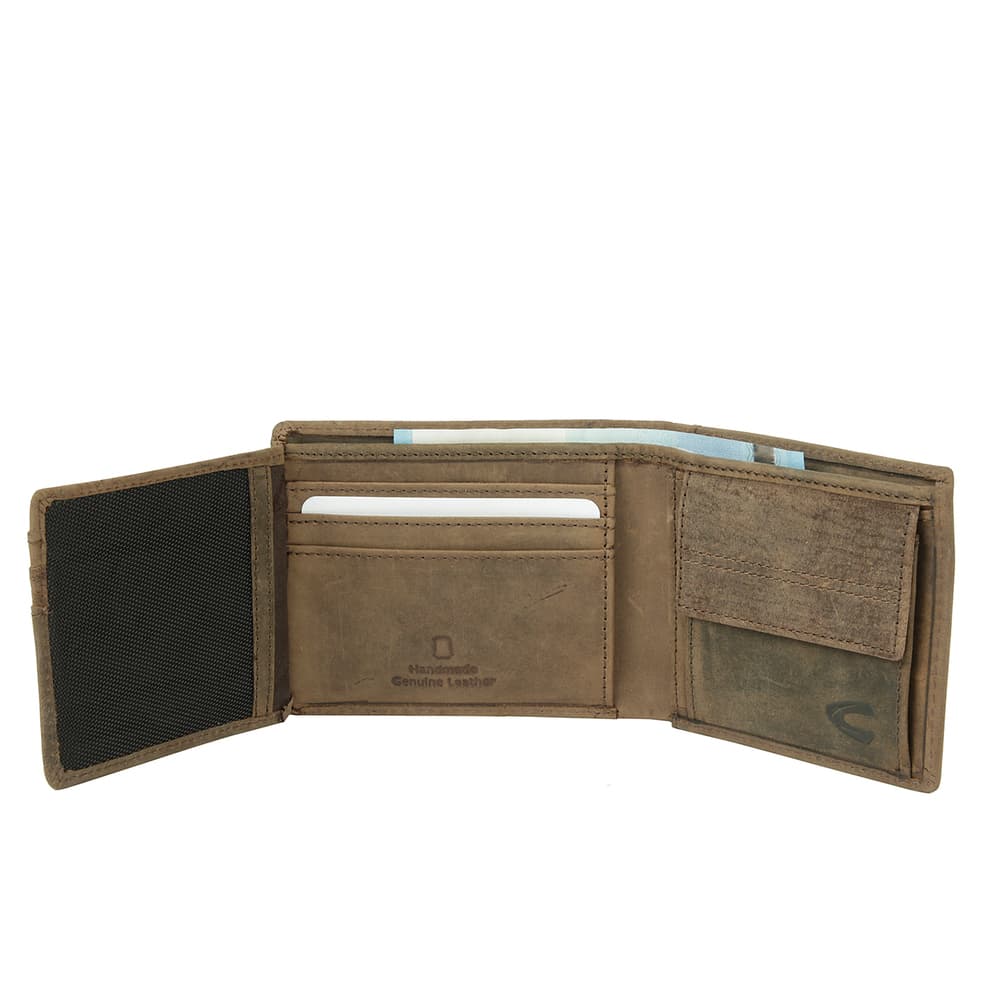 Camel Active Malá pánská kožená peněženka hnědá  277-702-29 RFID SAFE - náhled 5