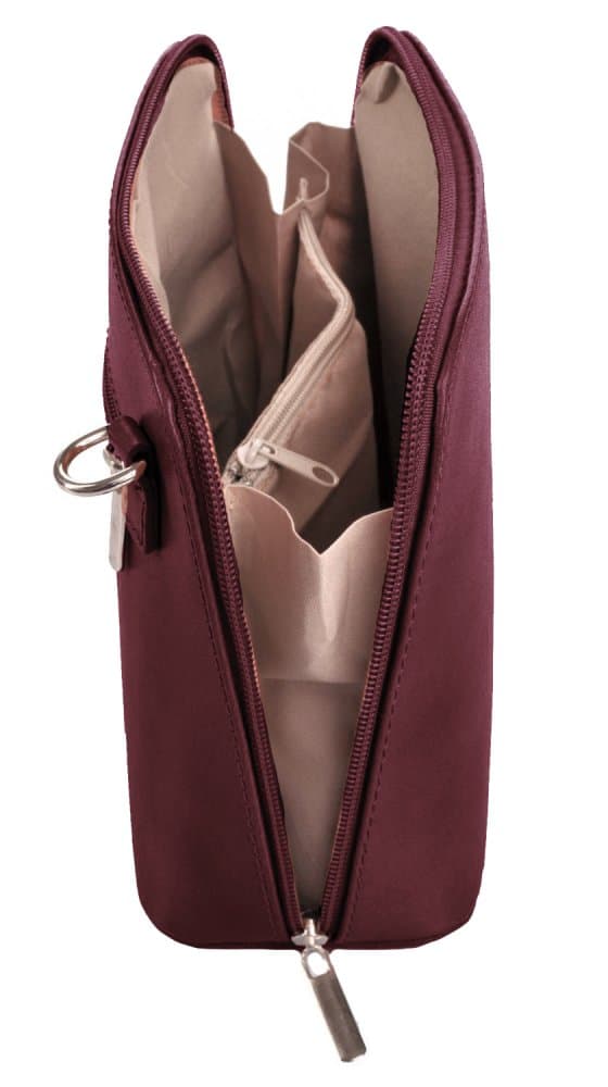 Giglio leather malá dámská kožená kabelka 133 tmavě bordová - náhled 3