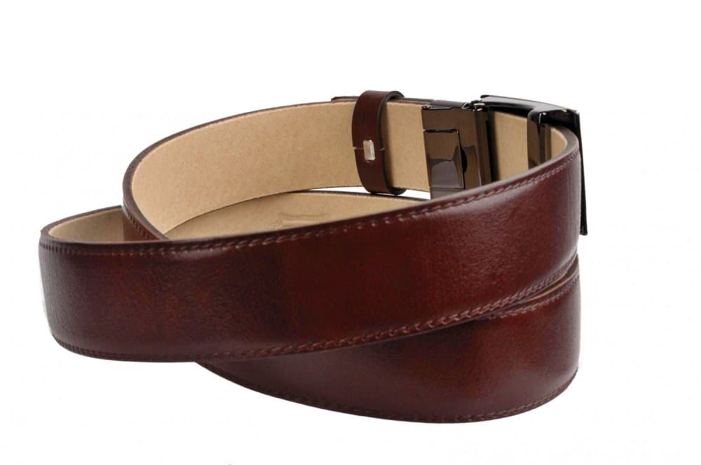 Pánský kožený opasek s automatickou přezkou Penny Belts 35-020-A2-506 100 cm - náhled 4