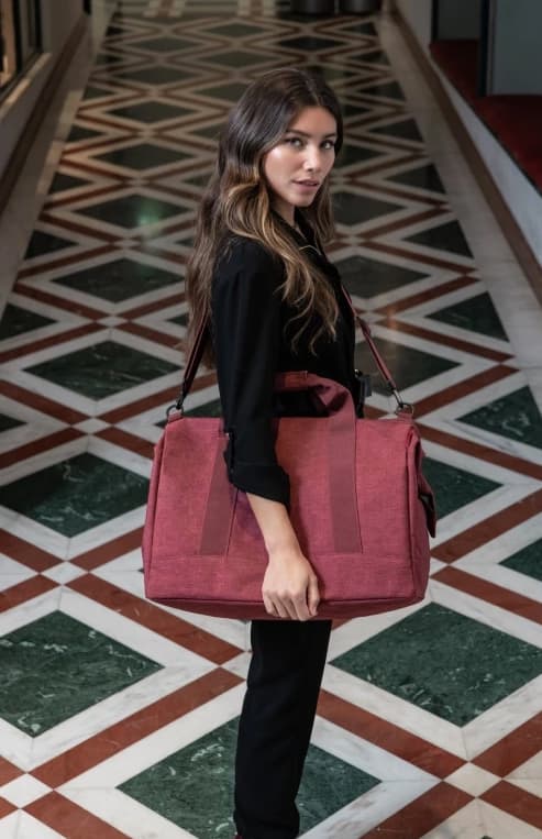 Reisenthel Allrounder L twist maroon elegantní dámská cestovní taška MT3104 - náhled 4