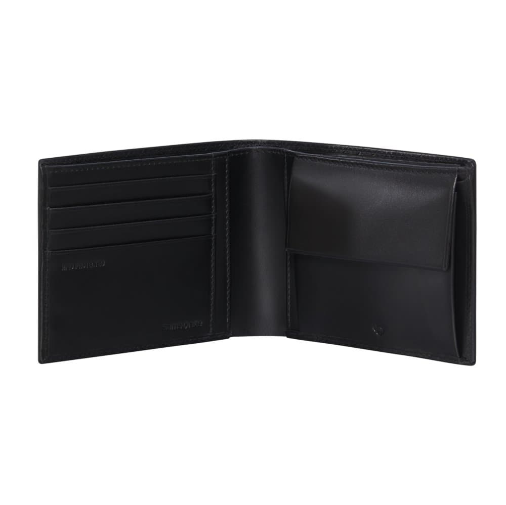 Samsonite Luxusní velká pánská kožená peněženka Refined SLG 155854-1041 černá - náhled 4