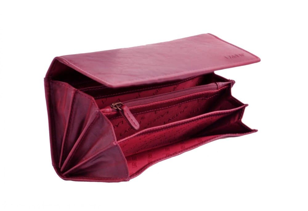 Lagen Dámská kožená peněženka V-102/T wine red - náhled 5