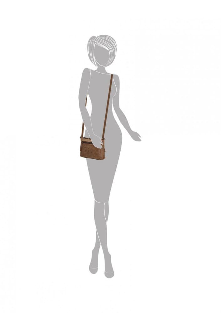 Malá crossbody kabelka Enrico Benetti Zoë 66907-010 hnědá camel - náhled 2