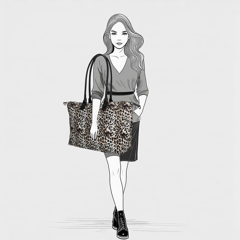 Enrico Benetti Claire Shopper - Stylová velká béžovo-černá kabelka 25001-406 - náhled 3