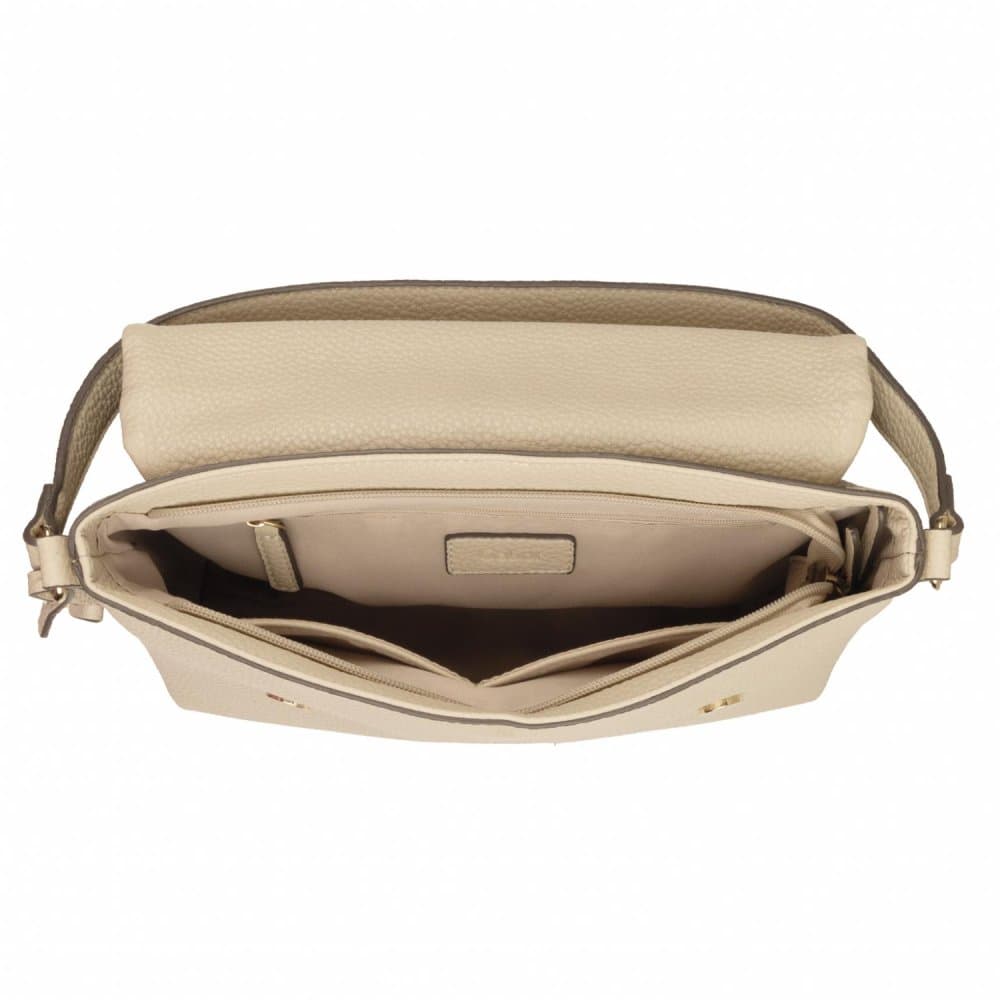 Gabor Gela Flap Bag M Beige – elegantní dámská béžová kabelka 011649 - náhled 3