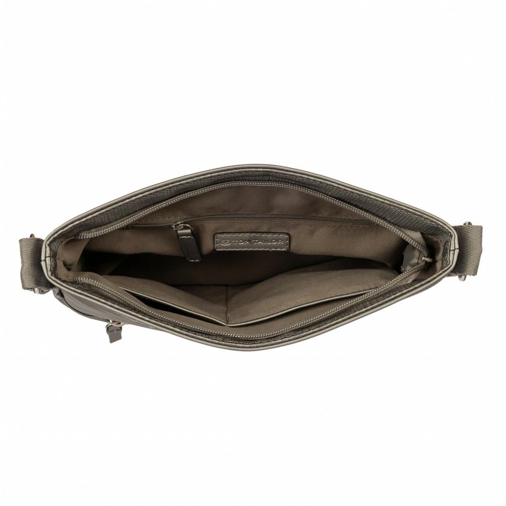 Dámská crossbody kabelka Tom Tailor Erin Cross Bag M 11902 metalická šedá - náhled 3