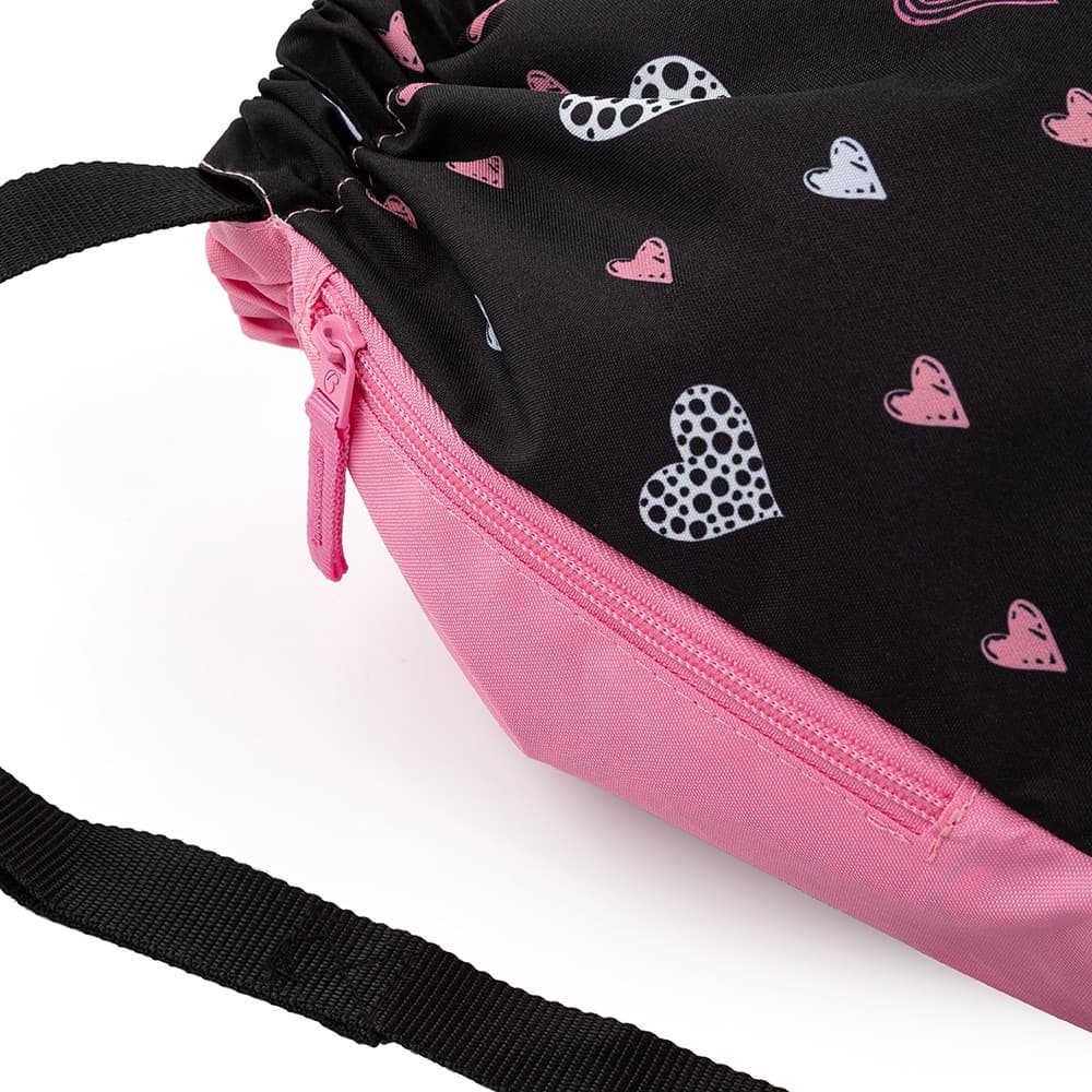 Dívčí školní sáček na tělocvik shoes alfa 21 a black/pink NEW - náhled 4