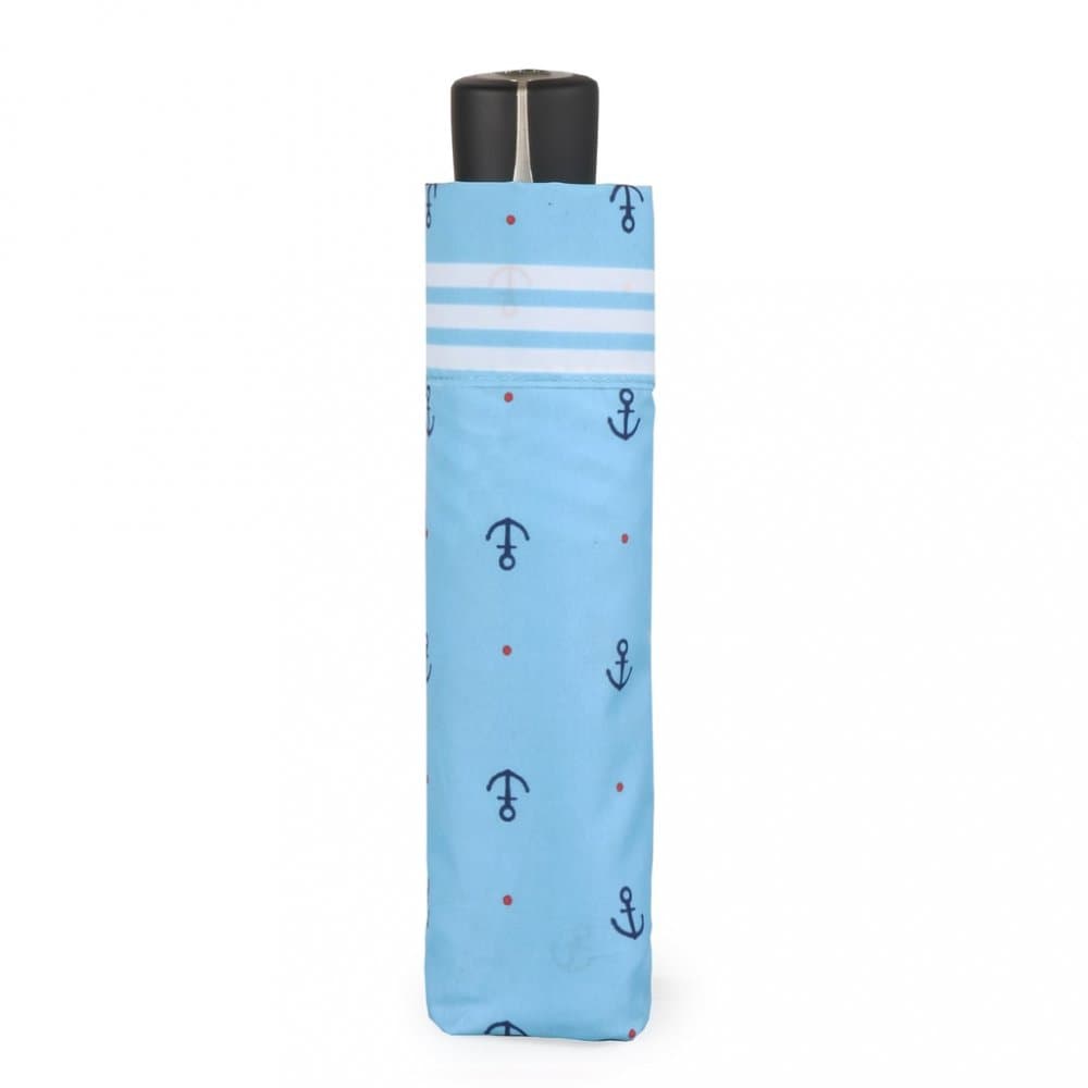 Dámský skládací deštník Fiber Mini Sailor 726465SL03-03 světle modrý - náhled 4