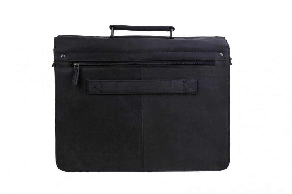 Kožená aktovka na notebook 15" 17935-001 černá - náhled 5