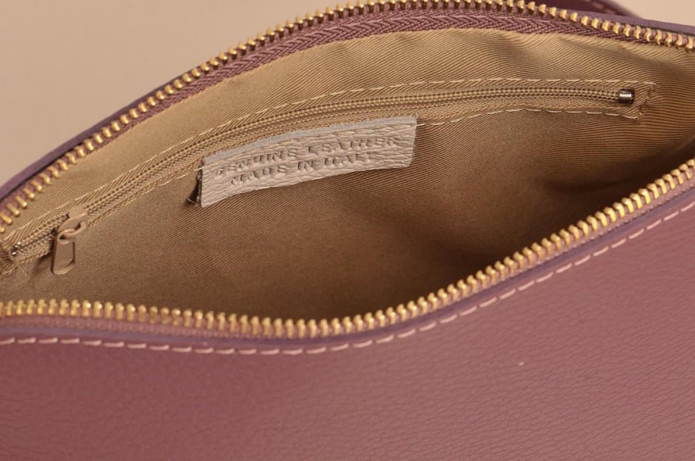 MaxFly dámská kožená kabelka crossbody 5232 fialová - náhled 5