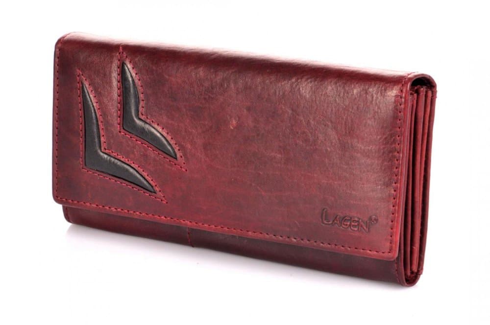 Dámská kožená peněženka Lagen 6011/T W.Red/Black - náhled 2
