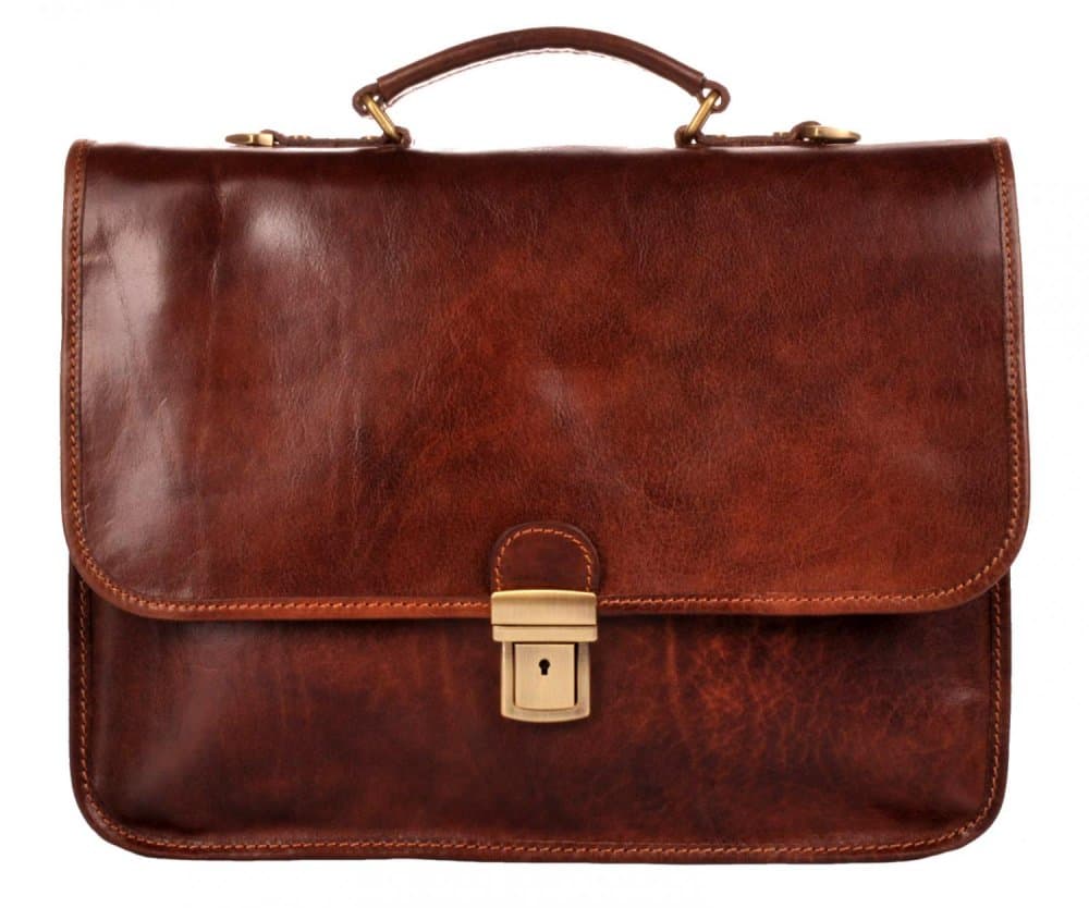 Giglio leather pánská kožená aktovka 224 NZ hnědá