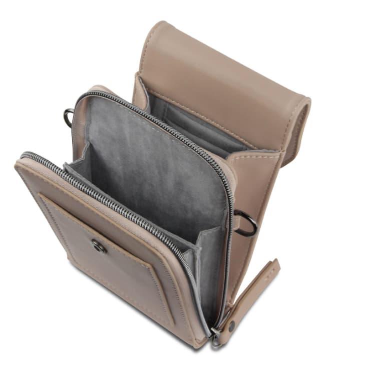 Bugatti Almata Mobile Purse Bag – elegantní dámská crossbody taška na smartphone 49665354 béžová - náhled 5