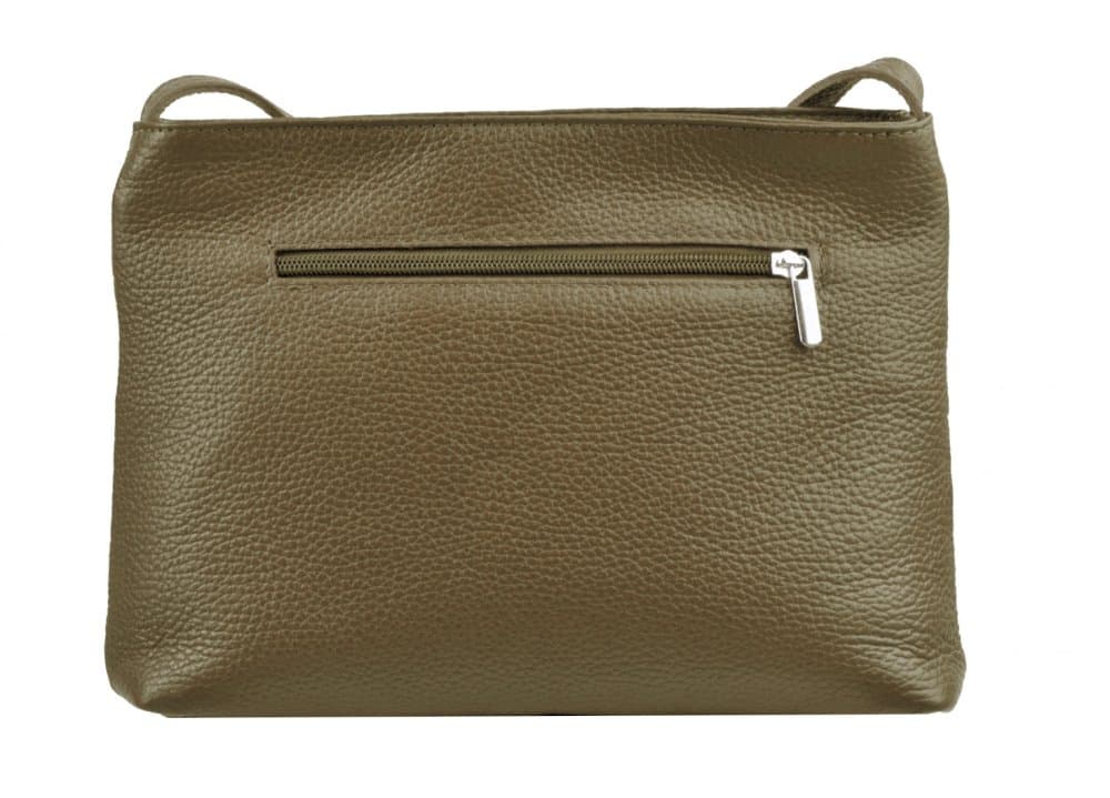 Maxfly Dámská kožená crossbody kabelka 5085 zelená - olivová - náhled 3