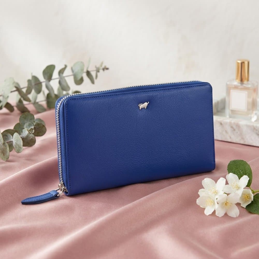 Dámská kožená peněženka Braun Büffel JOY s RFID ochranou – Indigo Violet (modrá) 41355-294-046 - náhled 2