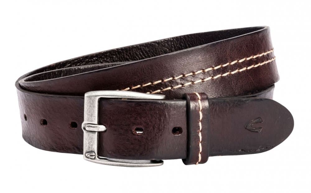 Kožený pánský pásek 40 mm 351-115-29 hnědý,  velikost 110/115 cm
