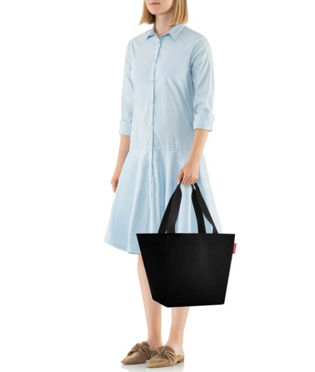 Reisenthel Shopper M black ZS7003 - černá prostorná taška - náhled 5