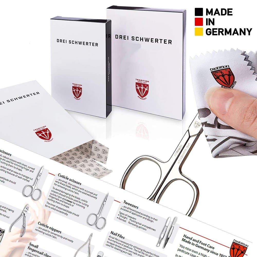 Kellermann Drei Schwerter manikúra 6-ti dílná sada v koženkovém pouzdře 7832 P N černá - náhled 3