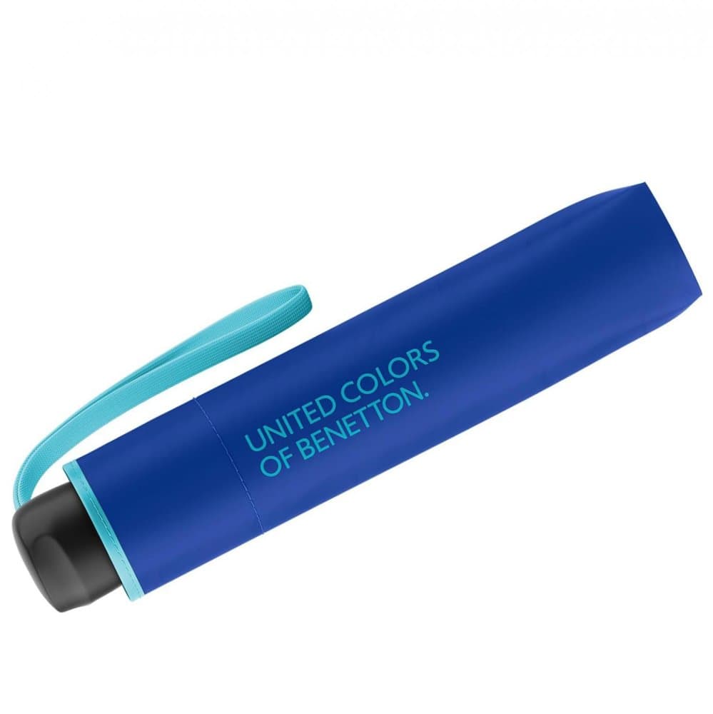 Skládací deštník Benetton Super Mini dazzling blue 56308 modrý - náhled 2